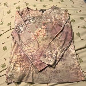 Sagic Content, Petite large, been worn a few times/missing some rhinestones, Y2K